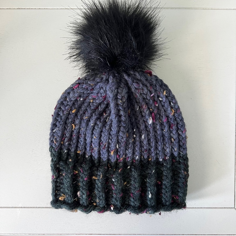 NEW Handmade Knit Baby Hat with PomPom